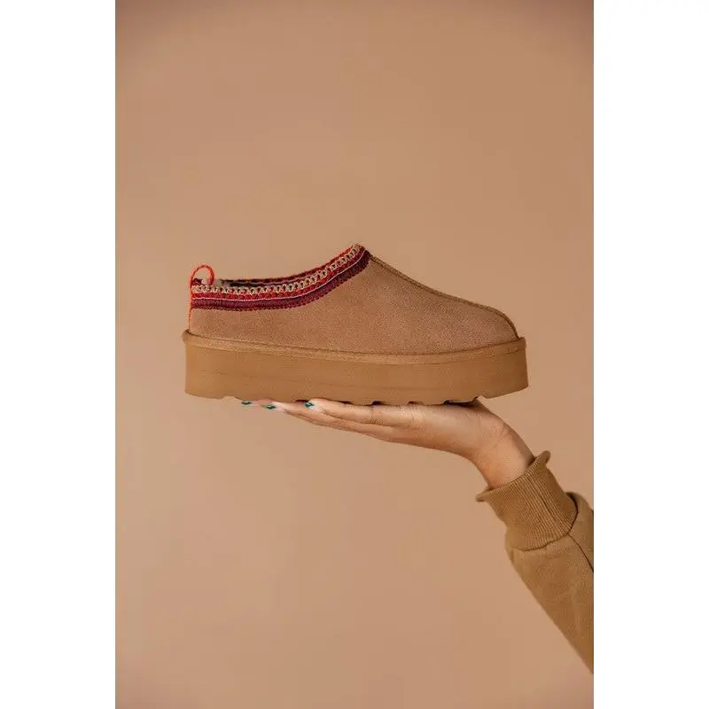 Platform slipper boots
