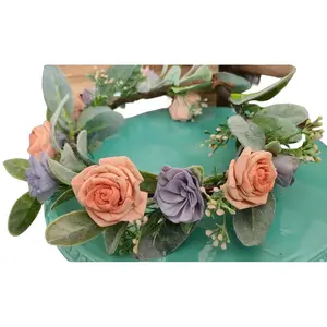 Spring Flower Crown, Baby Photo Prop, Easter Flower Hair Wreath