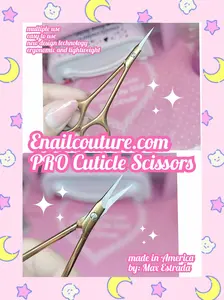 Pro Cuticle Scissors Gold Cuticle Scissors Extra Fine for Manicure and Pedicure Curved Blade Nail Scissors Precise Pointed Tip Grooming Kit for Eyebrow Eyelash Trim Nail and Dry Skin Small Scissors