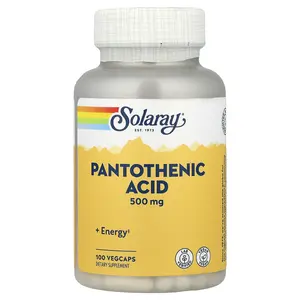 Solaray Pantothenic Acid, 100 VegCaps