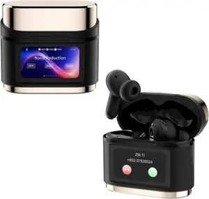 Touchscreen Earbuds with Screen Wireless Active Noise Cancelling Blue Tooth Ear Buds Active Noise Canceling Bluetooth ANC Touch Screen Earbuds with Touch Screen case for Small Ear canals : Electronics