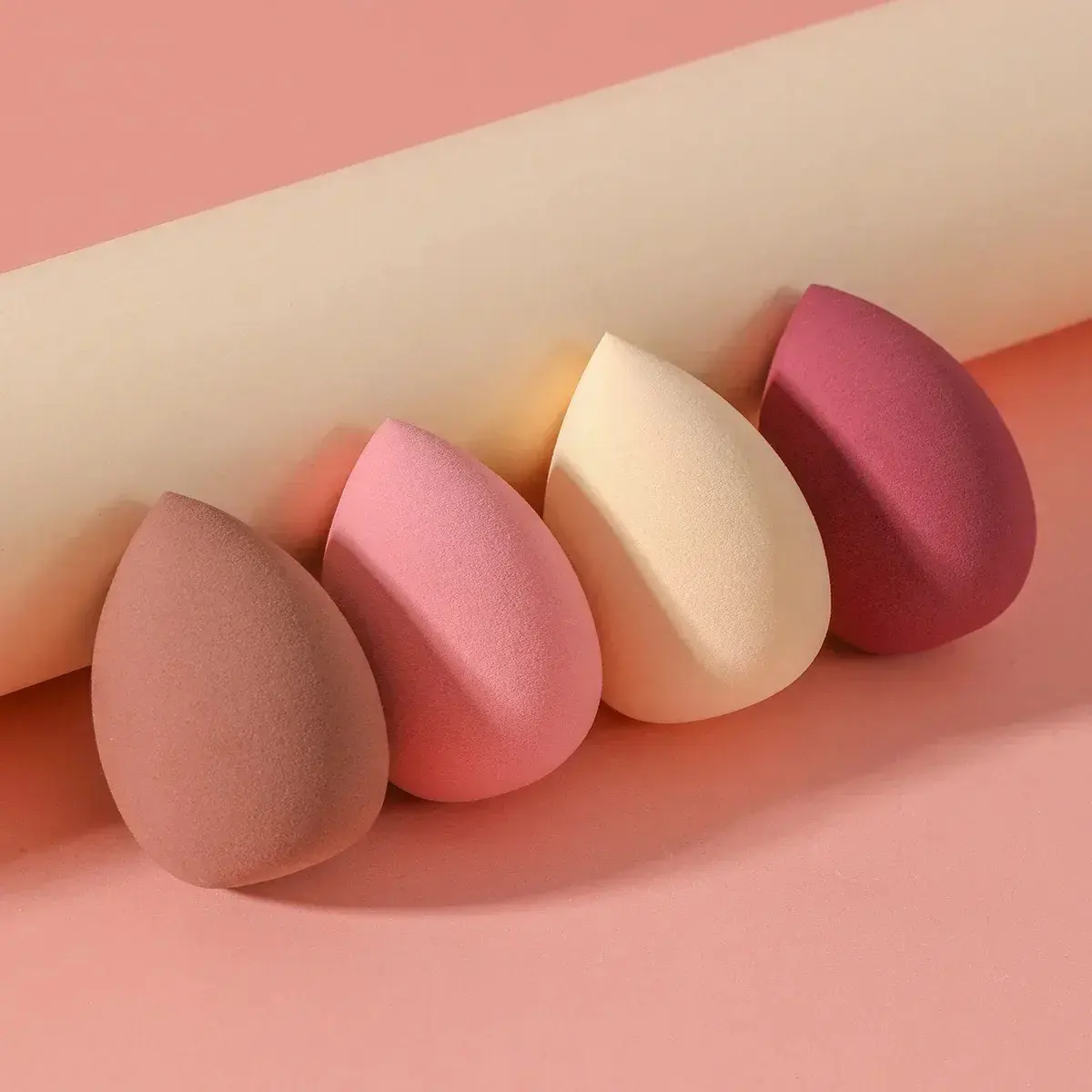 4 Piece Makeup Sponge Foundation Brush Set, Beauty Sponge Base Tool Wholesale, Free Shipping, Perfect for Flawless Application, Beauty Blenders