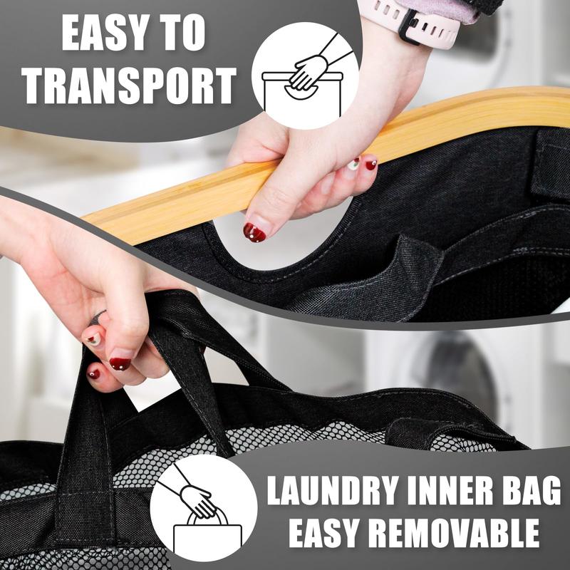 Bathola Hampers for Laundry Basket with Lid, 160L Extra Large Laundry Hamper 3 Section Dirty Clothes Hampers for Laundry Divided Laundry Basket Organizer for Bedroom,  Ideal for Laundry Toys and Dorm Use