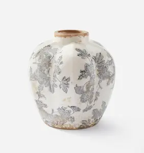 Antique Botanical Vase Antique Botanical Vase