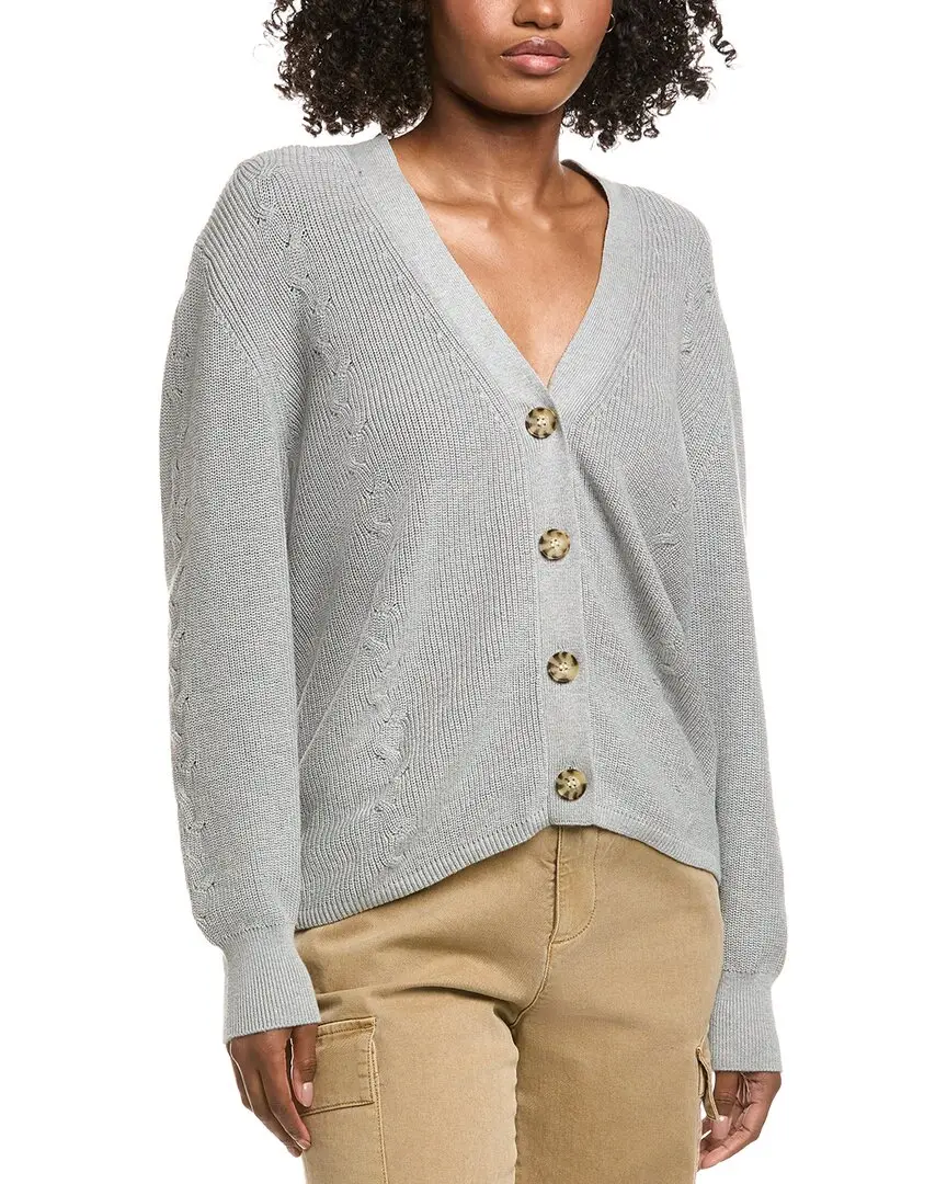 Hannah Rose Shaker Button Cashmere-Blend Cardigan