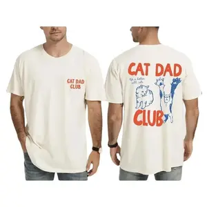 [Sale up to 40%] Cat Dad Shirt,Cute Cat Dad Club T-Shirt, Front-Back Design Tee, Funny Cat Dad Shirt, Cat Father Tee, New Cat Dad Shirt