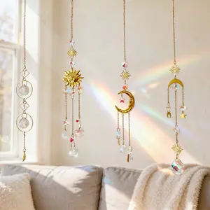 Whimsical Home Decor,Graduation Gifts,Crystal LIght Catcher,Hanging Wind Chime Sun Catcher For Garden,Patio and Window,Fantasy Hanging Sun Catcher for Home Room Garden Window Wall Decoration
