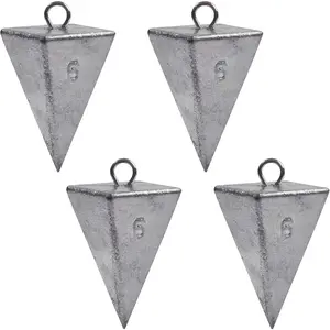 Pyramid Sinkers Fishing Weights Saltwater Pyramid Weights for Surf Fishing Gear Tackle 1oz 2oz 3oz 4oz 5oz 6oz 8oz