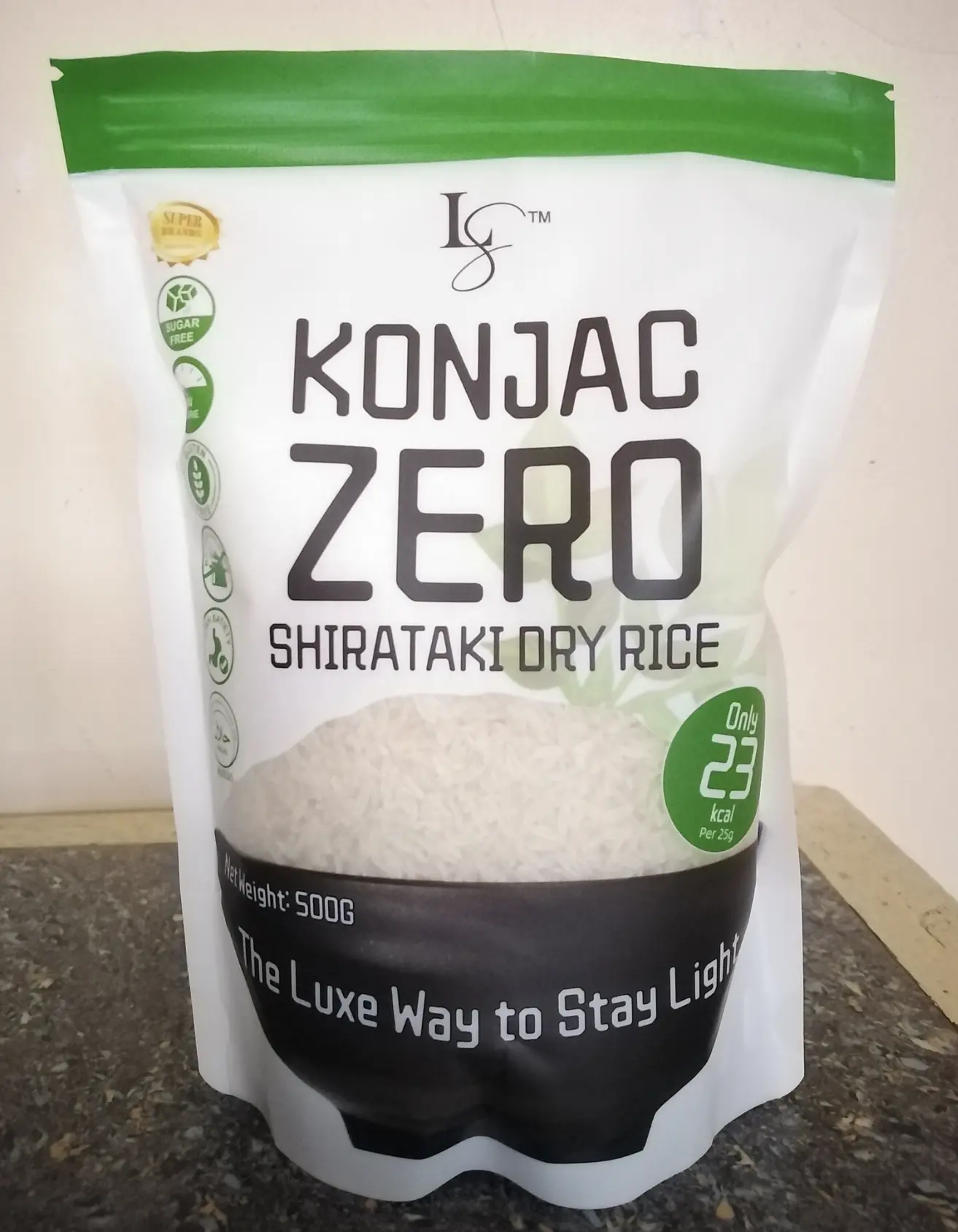 LUXE SLIM KONJAC ZERO SHIRATAKI DRY RICE 500g Half Kilo - TikTok Shop