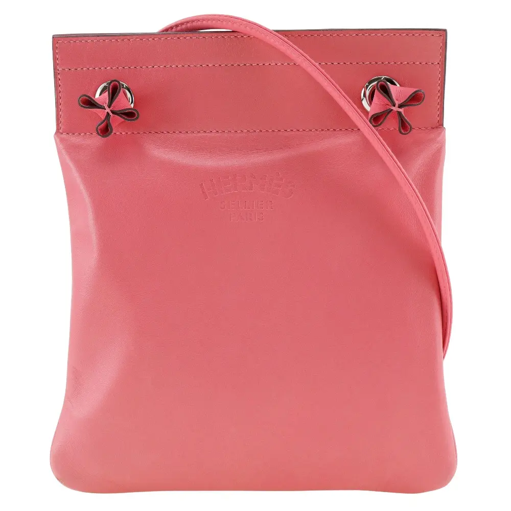 Pre-owned HERMÈS Calfskin Shoulder Bags Hermes Aline Mini Shoulder Bag Pink