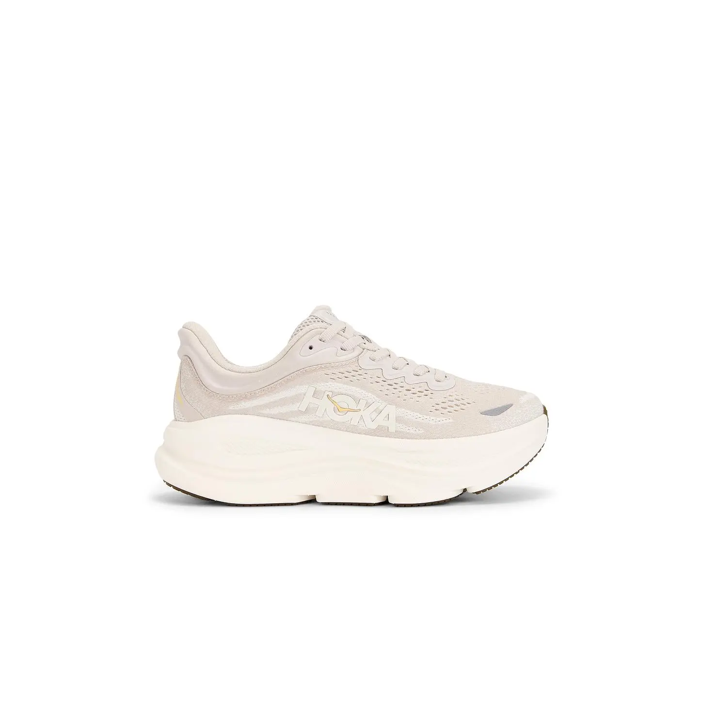 HOKA Bondi 9 Sneaker in Alabaster