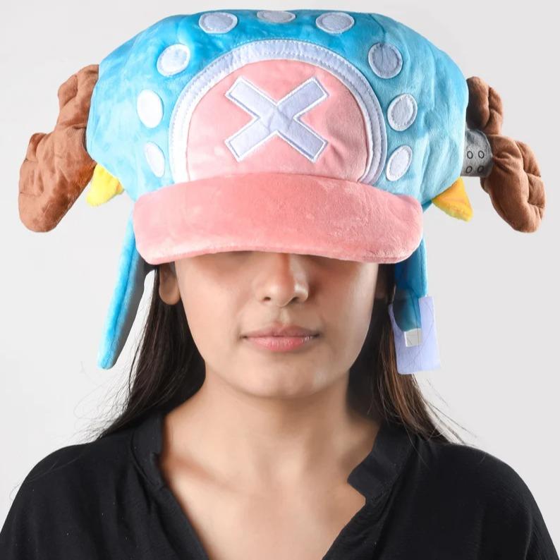 One Piece Tony Tony Chopper hat Cosplay Accessories Hat Plush Blue Hat Costume Hat Ver 5 Halloween Christmas Cap Anime Tony Chopper Plush Hat Cosplay Girl Gift Masks Comfortable