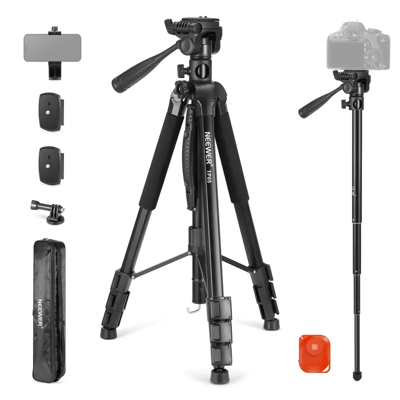 NEEWER BASICS TP05 74.4" Video Tripod Monopod