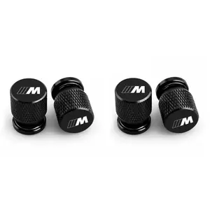 4pcs Car Metal Wheel Tire Valve Air Stem Cap, Compatible with Bmw M M3 M5 M6 X3 E46 E90 F30 G20 E36 E34, 1-7 Series Accessories