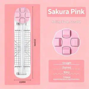 4-in-1 Multi-Function Craft Paper Trimmer,Paper Cutter & Trimmer for Straight, Wave,Perforated & Creasing | All-in-One Scrapbooking Tool for CraftPaper, Cardstock, Photos, Cards, Labels | Professional &Portable Paper Cutting Machine