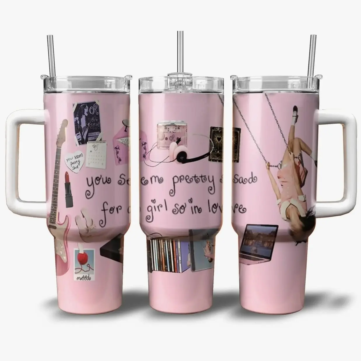 Olivia Tumbler 40oz 30oz 20oz - You Seem Pretty Sad For A Girl So In Love New Album Tumbler The Unraveled Tour 2026 Graphic Tumbler Vintage Concert Merch Gift for Olivia Fans