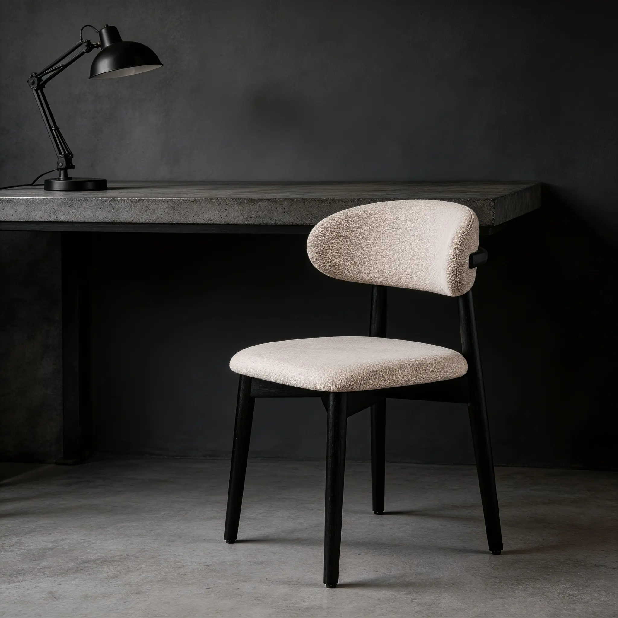 Dining Chair ModernUpholstered Wood - High-Quality Fabric FinishNatural Wood Frame Ergonomic BackrestDesign, Indoor Furniture