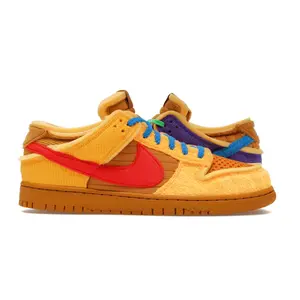 Nike Dunk Low Basketball Shoes, Cactus Plant Flea Market Collaboration, Swamp Sponge Design, Psychic Purple Color, Cactus Theme