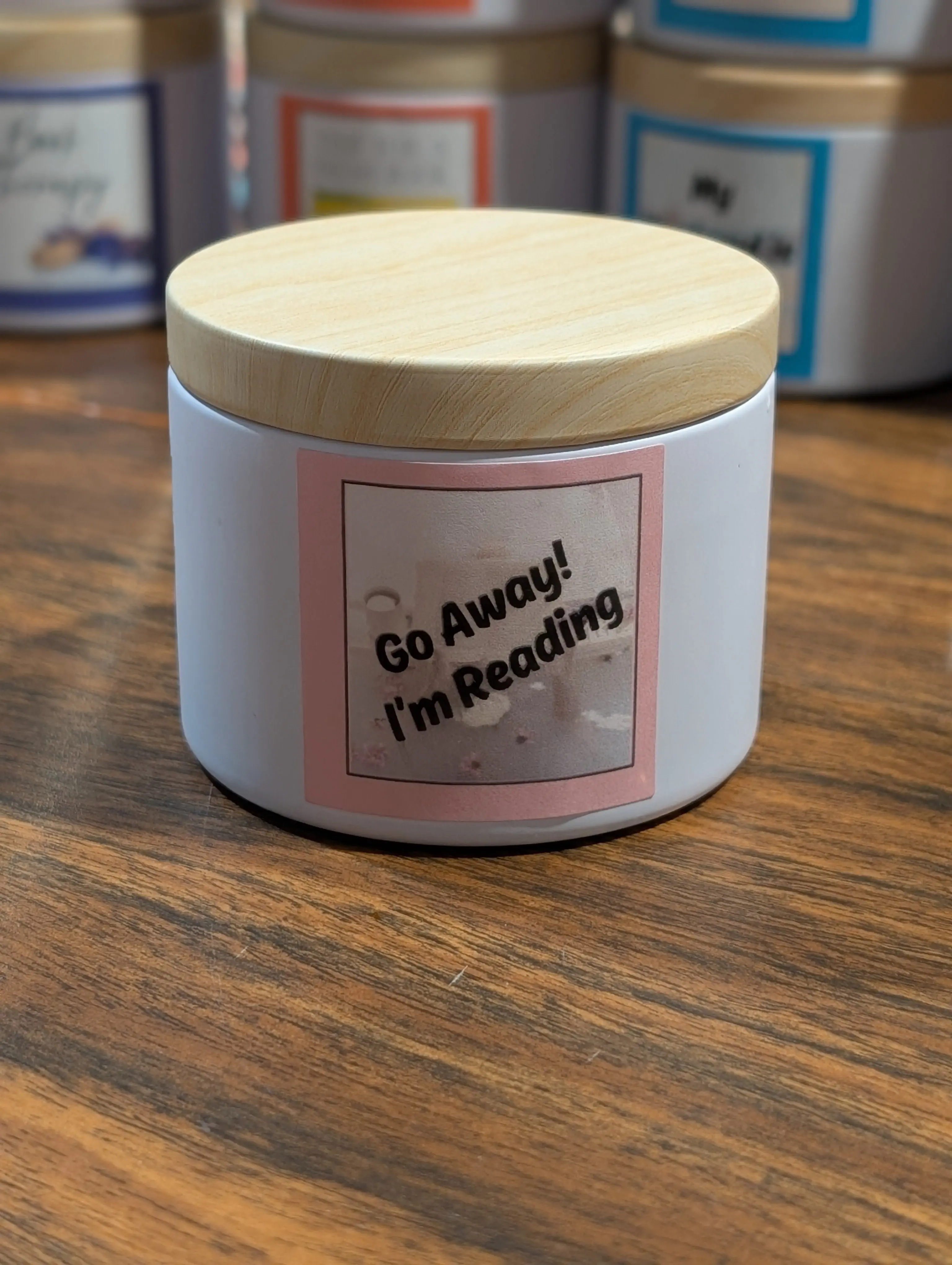 Go Away! I'm Reading Candle