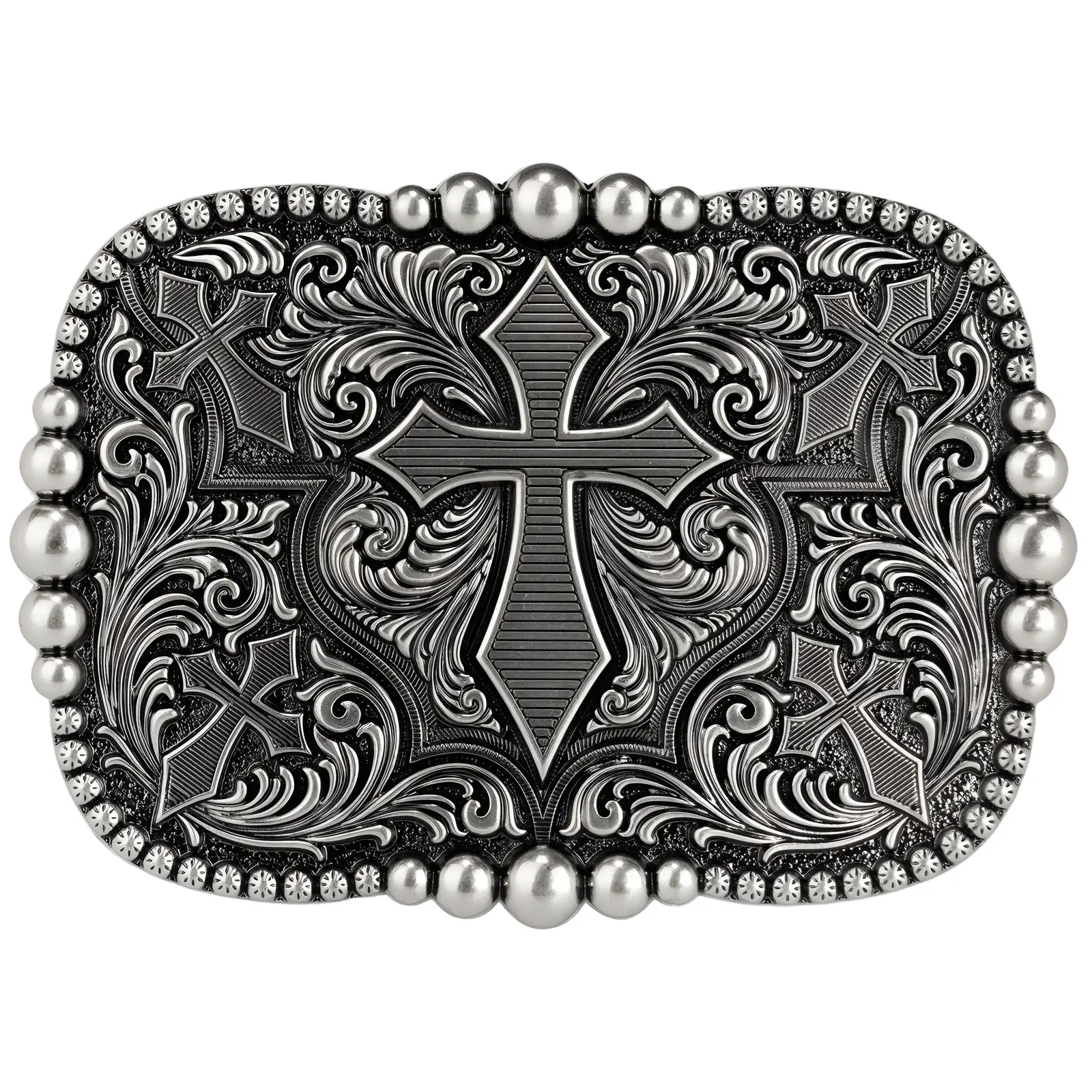 Unisex Cross Belt Buckle, Gothic Punk Accessory, Antique Silver Electroplated, Religious Jewelry Hardware, Vintage Waist Decor, Alloy Metal Buckle, Edgy Belt Clasp, Streetwear Fashion, Gothic Unisex Design, Durable Cross Buckle