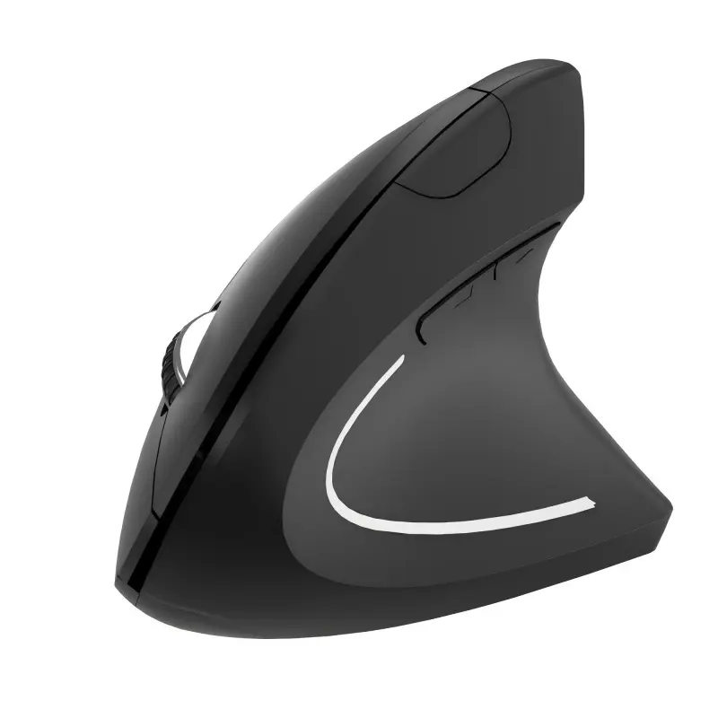 OEM Ergonomic Mouse Wireless Purple Vertical Mouse with USB Receiver 6 Buttons 1000/1200/1600 DPI for Laptop PC 5D-P911