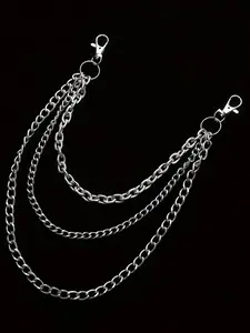 Punk Style Multi-layer Chain Belt for Women & Men, Fashion Waist Chain for Jeans, Trousers, Casual Waistband for Jeans, Trousers, Fashion New Punk Belt for Party, Daily Clothing Decor, Belts Men, Men's Accessories, Casual Dress Belt, Stylish Belts