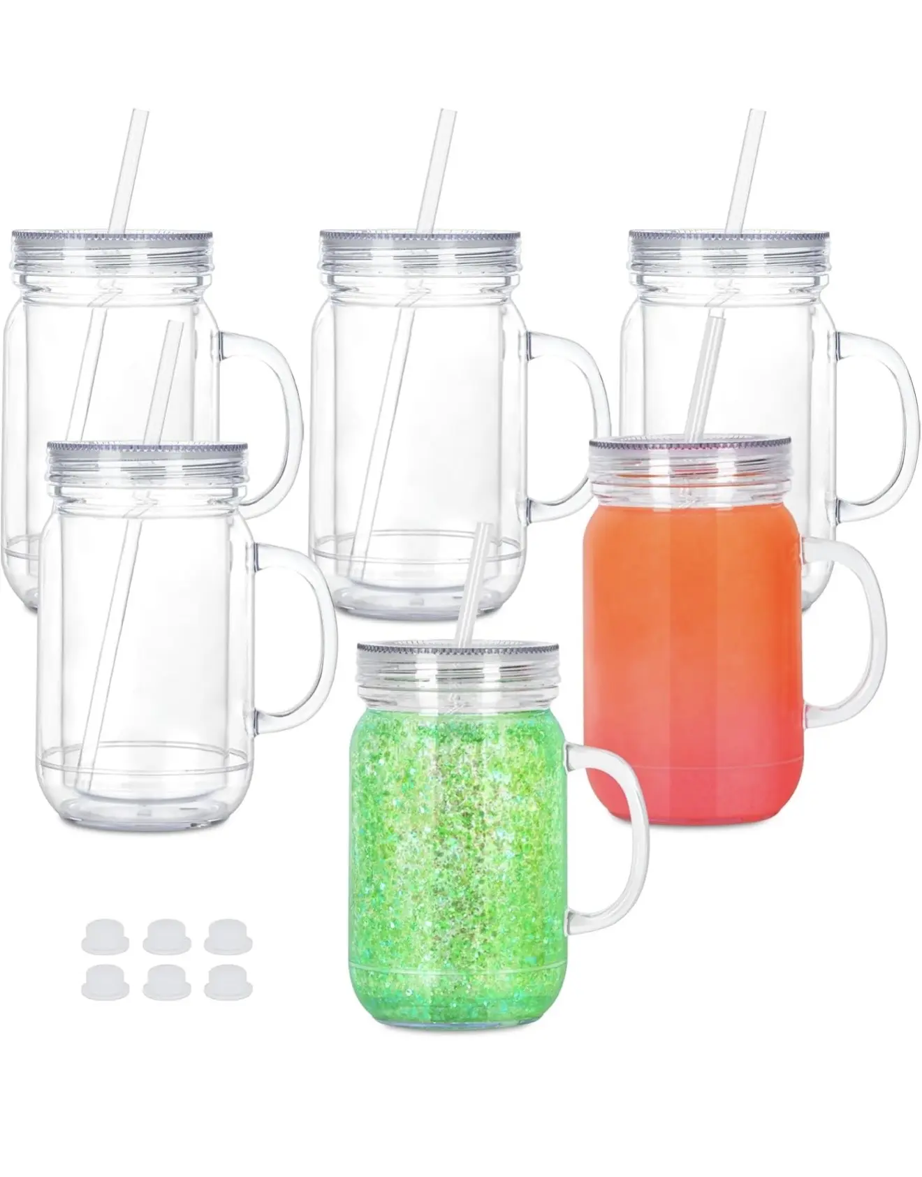20oz acrylic mason jar 