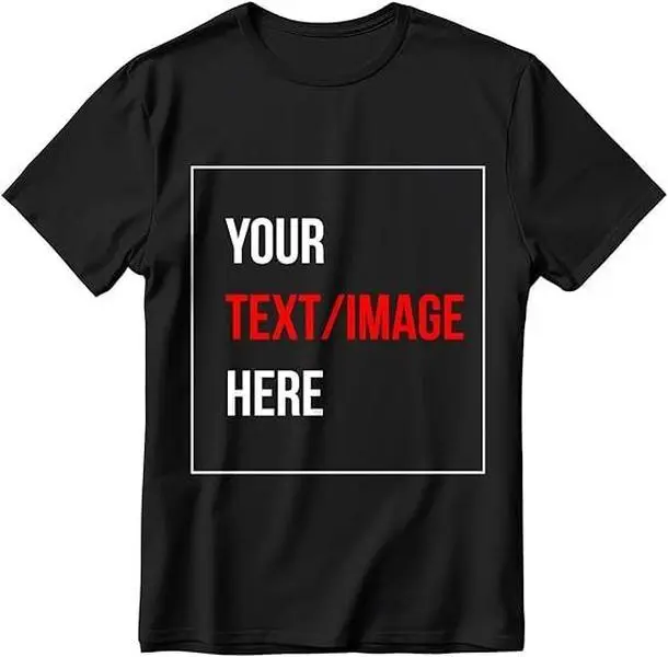 Personalized Custom T-shirt Print Your Logo Photo On TShirt As Photo Custom Made Shirt Casual Menswear Top Medium Short Streetwear