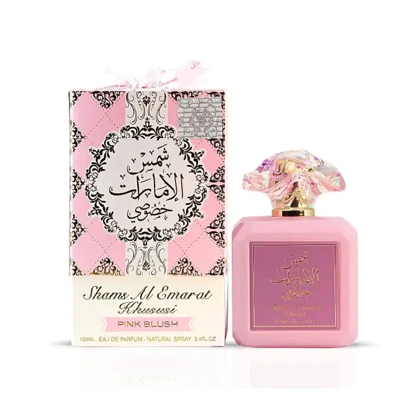 Women's Ard Al Zaafaran Blush Pink Eau de Parfum (Edp) - 3.4oz Spray, Romantic Sugary Fruity Gourmand Scent with Strawberry, Coconut, Vanilla, Whimsical, Charming, Floral, All Seasons Everyday Wear