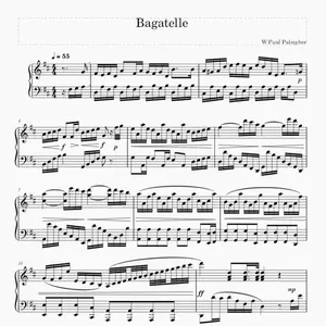 Bagatelle sheet music by W Paul Pulsipher