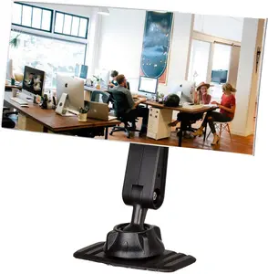 Acrylic Wide Angle Rear View Mirror for Cubicle Desk Computer PC Monitor to See Behind You, Stick-on Convex Mirror for Office Work Car Personal Safety and Security Decor Accessories - 1 Pack