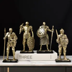 Horse Rider Statue - Medieval Decorative Statue - Armor - Desktop Accessories - Resin Statue - Home Decoration - Countertop - Office Desk - Collectible Gift (The sword handle can be detached)