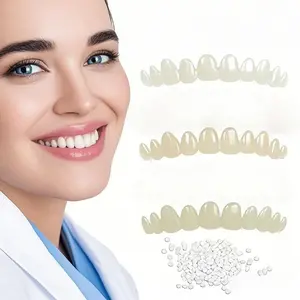 Tooth Repair Kit Temporary Teeth Natural Shade for Filling The Gap Moldable Thermal Beads Replacement Kit Replace Missing or Broken Tooth