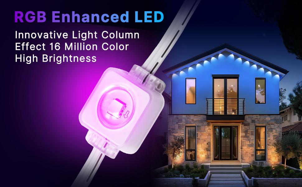 IC roof light, individual LED bulbs, intelligent IC, multiple scene modes, IP67 outdoor lighting, suitable for holiday decorations, parties, garage lighting. IC roof light, individual LED bulbs, intelligent IC, multiple scene modes, IP67 outdoor lighting, suitable for holiday decorations, parties, garage lighting.