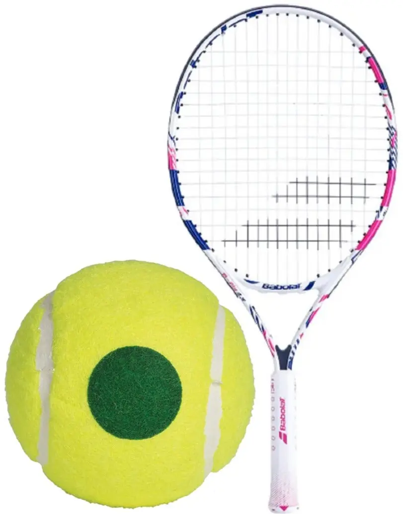 Babolat B’Fly Junior Tennis Racquet bundled w 3 Green Dot Tennis Balls