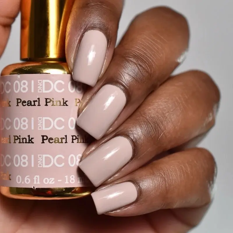 DND DC 81 Pearl Pink Gel and Lacquer Duo nail care nail art