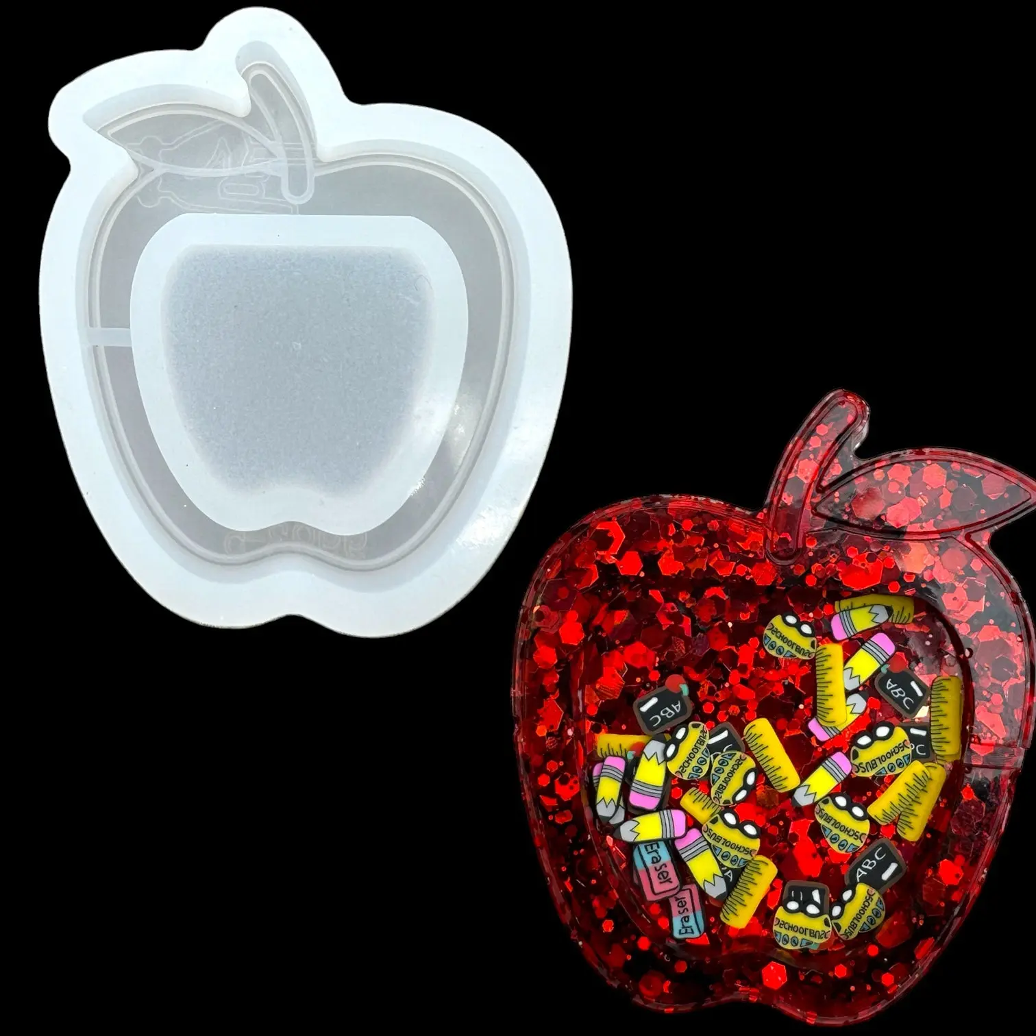 Apple Teacher Shaker Mold