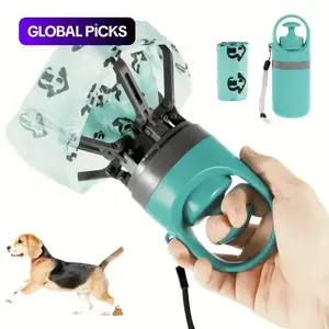 Portable pet waste scoop, 1-pack dog waste bag holder, pet waste bag dispenser, outdoor dog waste scoop