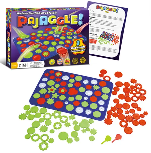 Continuum Games Pajaggle Boardgame - Puzzle-solving Game for Ages 8+ with Unique Piece Designs for Solo, Competitive, and Team Play Options