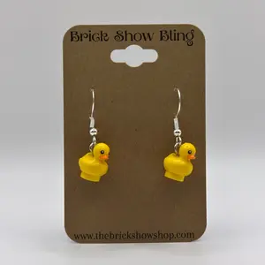 Rubber Duck Earrings made from LEGO Parts