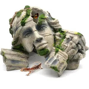 Reptile Cave Hideout TankAccessories Decorations, AquariumHideaway Cave Fish Tank Decorationsfor Amphibians, Betta Fish, Shrimp,Lizards, Leopard Gecko reptile rack