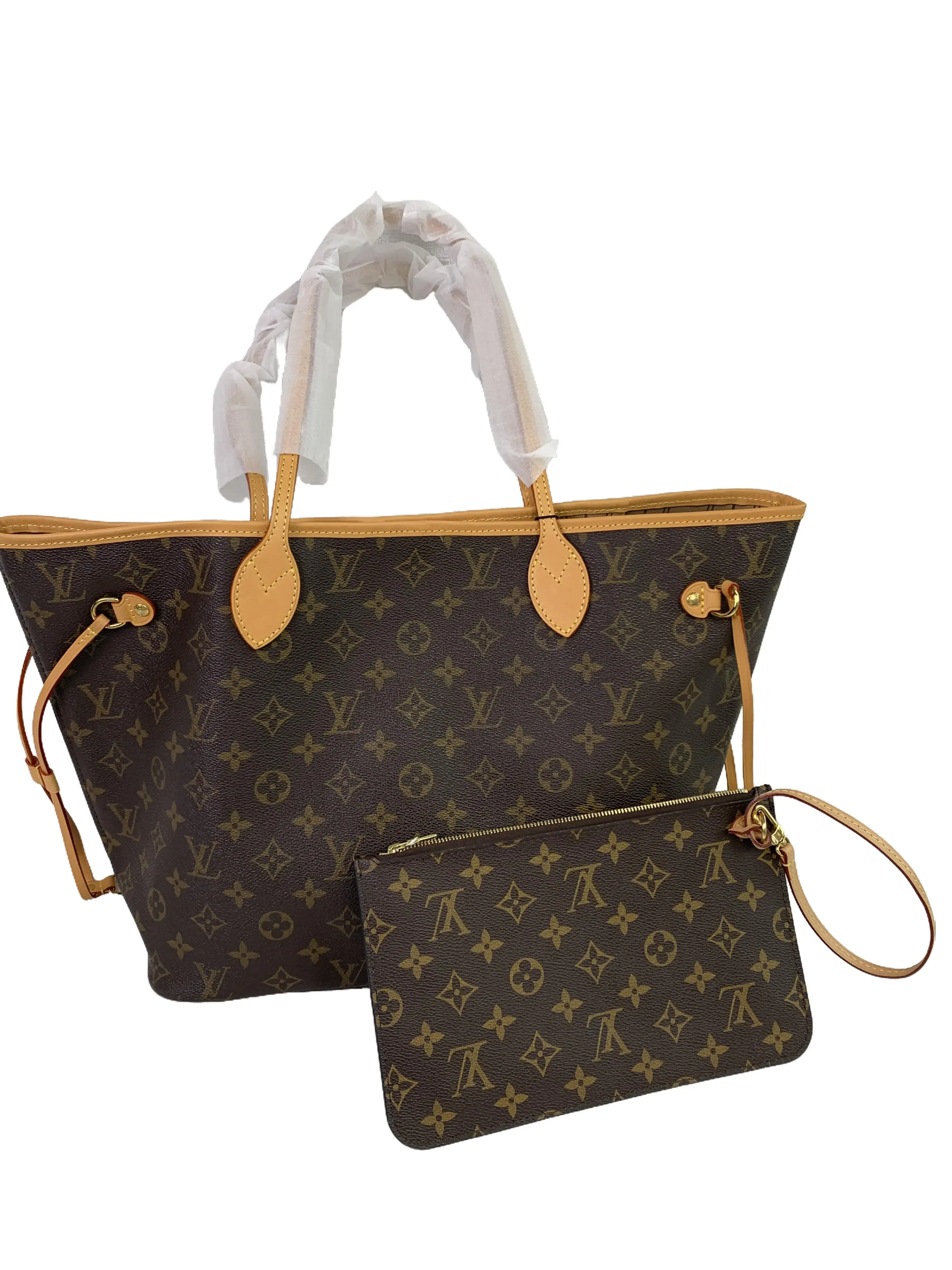 Pre-owned Louis Vuitton Monogram Neverfull MM Tote Bag with Pouch/WJ05328103/8103