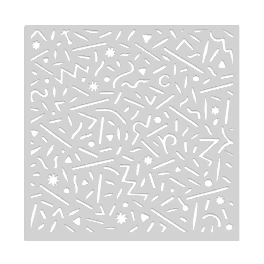 Dancing Lines Stencil