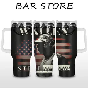 [Bar] MW - Still The Problem Tour 2026 Merch 40oz Stainless Steel Tumbler with Handle – Country Music Fan Insulated Mug, I'm The Problem Album Street Style Cup, Leakproof Travel Gift Reusable