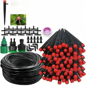 Garden Drip Irrigation Kit, Automatic Watering System Kit, Watering Kit for Bonsai Pot Plant Flower Vegetable Greenhouse