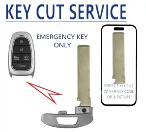 KEY CUT SERVICE + 2021 - 2024 Hyundai Emergency Key - KK12 81996-S1030