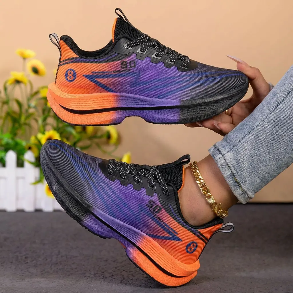 Unisex Running Athletic Shoes, Lightweight Waterproof Breathable Mesh Sporty Shoes with Nitrogen Cushioning for All-Seasons Road Running
