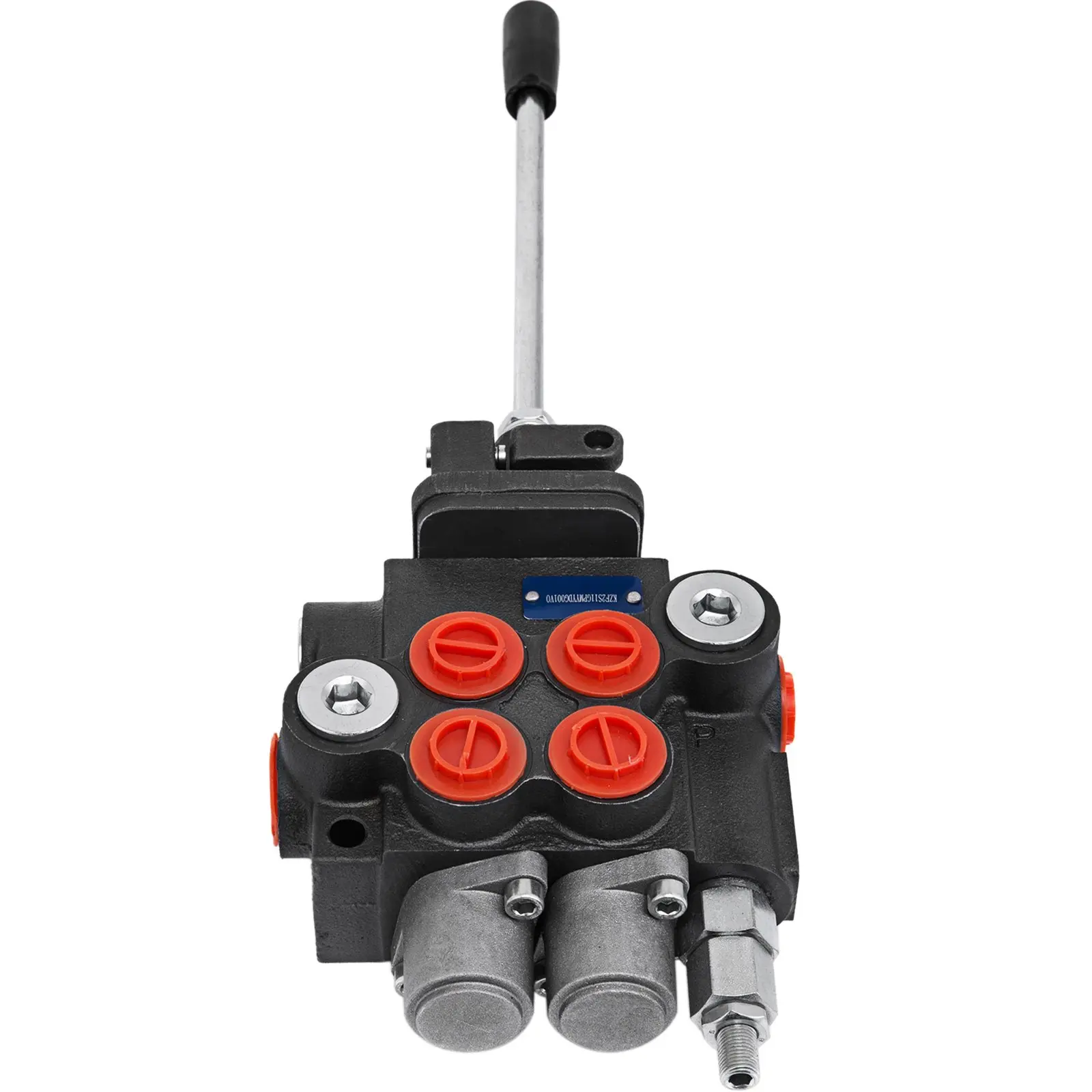 【Summerfinds】VEVOR Cast Iron Directional Control Valve - 2-Spool Joystick Valve with Check, 11gpm Flow, 3600 psi, Spring Return, Hydraulic Ports, 16.1''x5.1''x2.6'', Double Acting for Tractors, Loaders & Torque Multiplier Oil Wrench Set