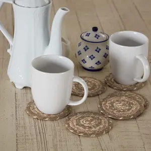Cobblestone Jute Coasters