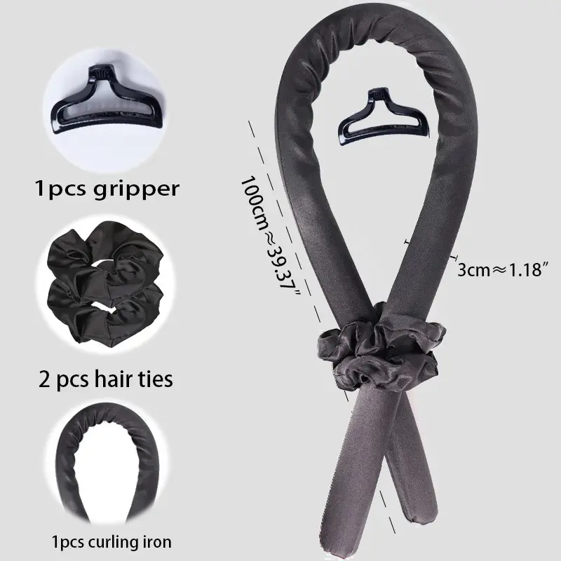 Heatless Lazy Curling Rod Set, Sleep-In Big Wave Foam Hair Rollers Haircare